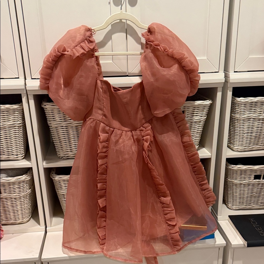 MARBLE Blush Pink Satin Dress